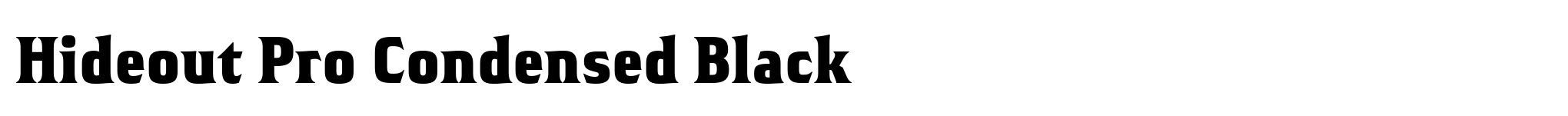 Hideout Pro Condensed Black image